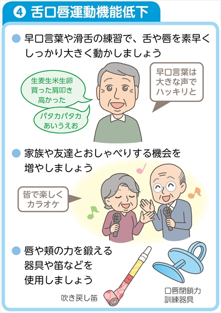 舌口唇運動機能低下