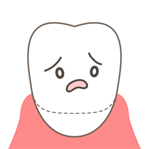 歯周病がより悪化し、歯を支えている骨が痩せていく