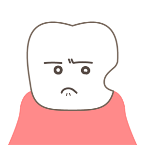 歯ぐきとの境目が削れる
