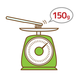 適切なるブラッシング圧は150g