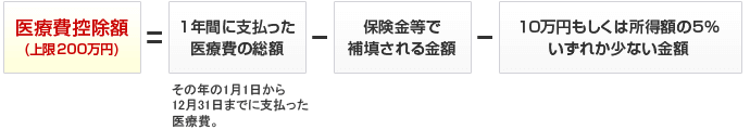 医療費控除の計算式