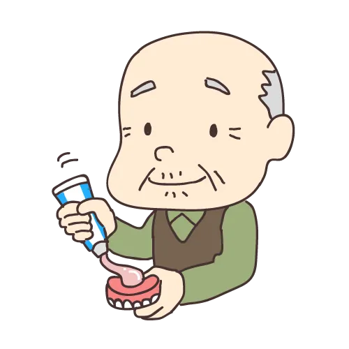 口元に皺が寄る御老人
