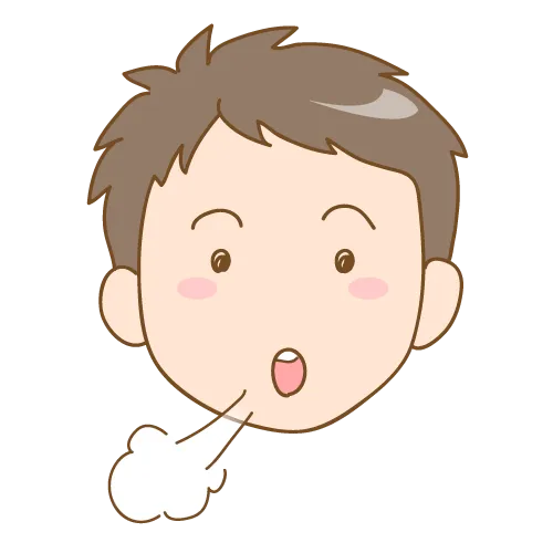 子供の悪癖(口で息をする男の子)