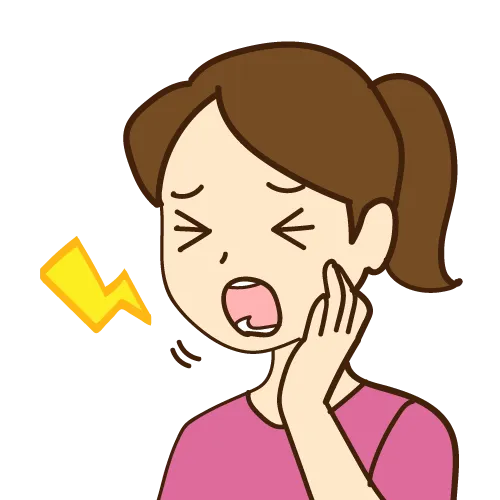 顎の痛みに悩む女性