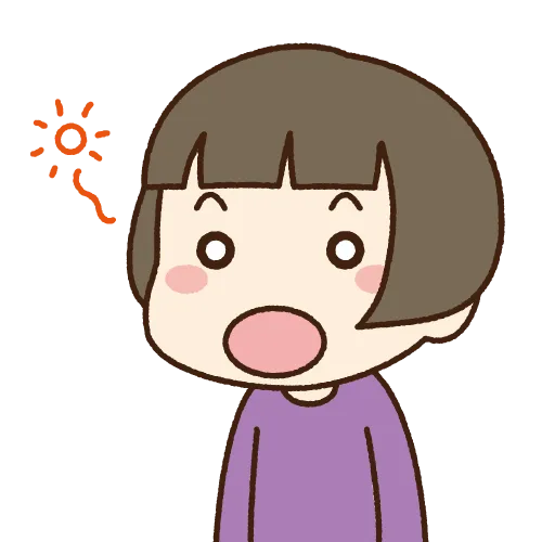 口呼吸の兆候（口をぽかんと開けている：女の子）