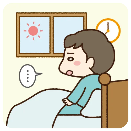 口呼吸の兆候（寝起きが悪い：男の子）