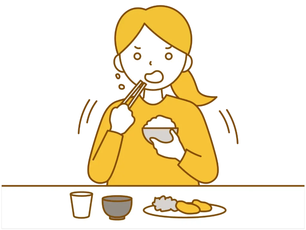 早食いの女性